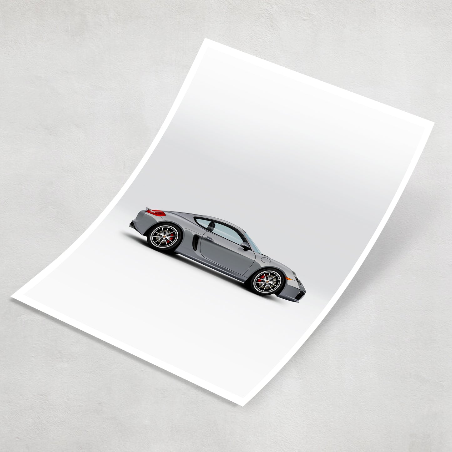 Iconic German Sports Car Cayman Print
