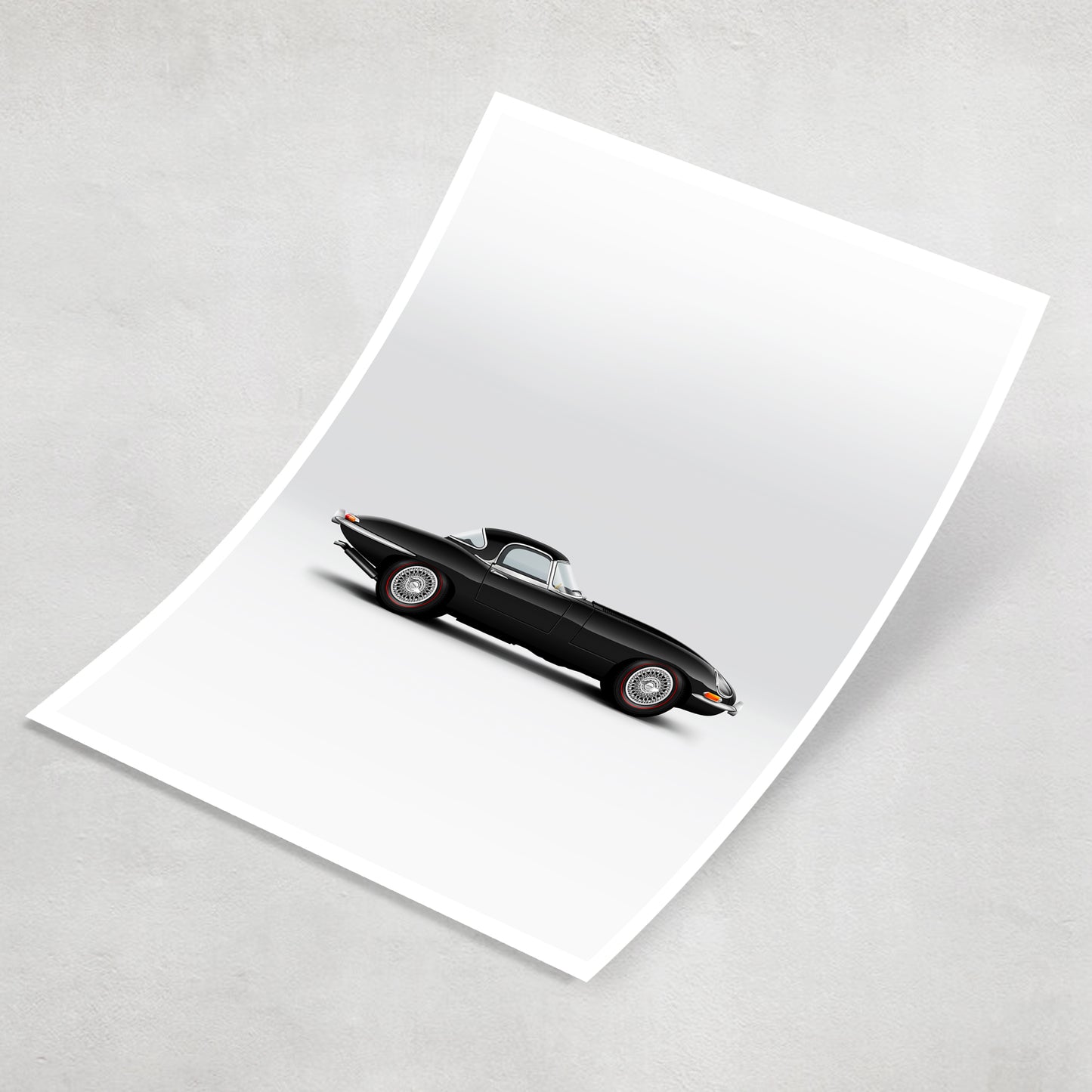 Classic British Sports Car Print