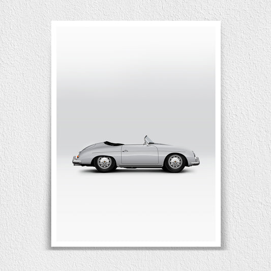 Classic German Sports Car 356 Convertible Print