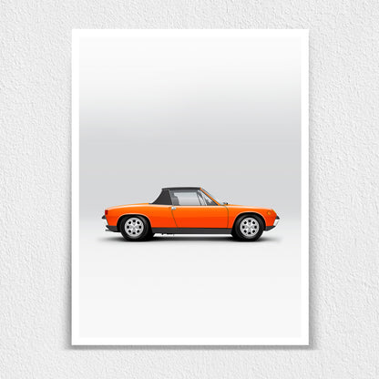 Classic German Mid Engine Sports Car 914 Print