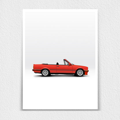 BMW E30 Cabriolet Print
