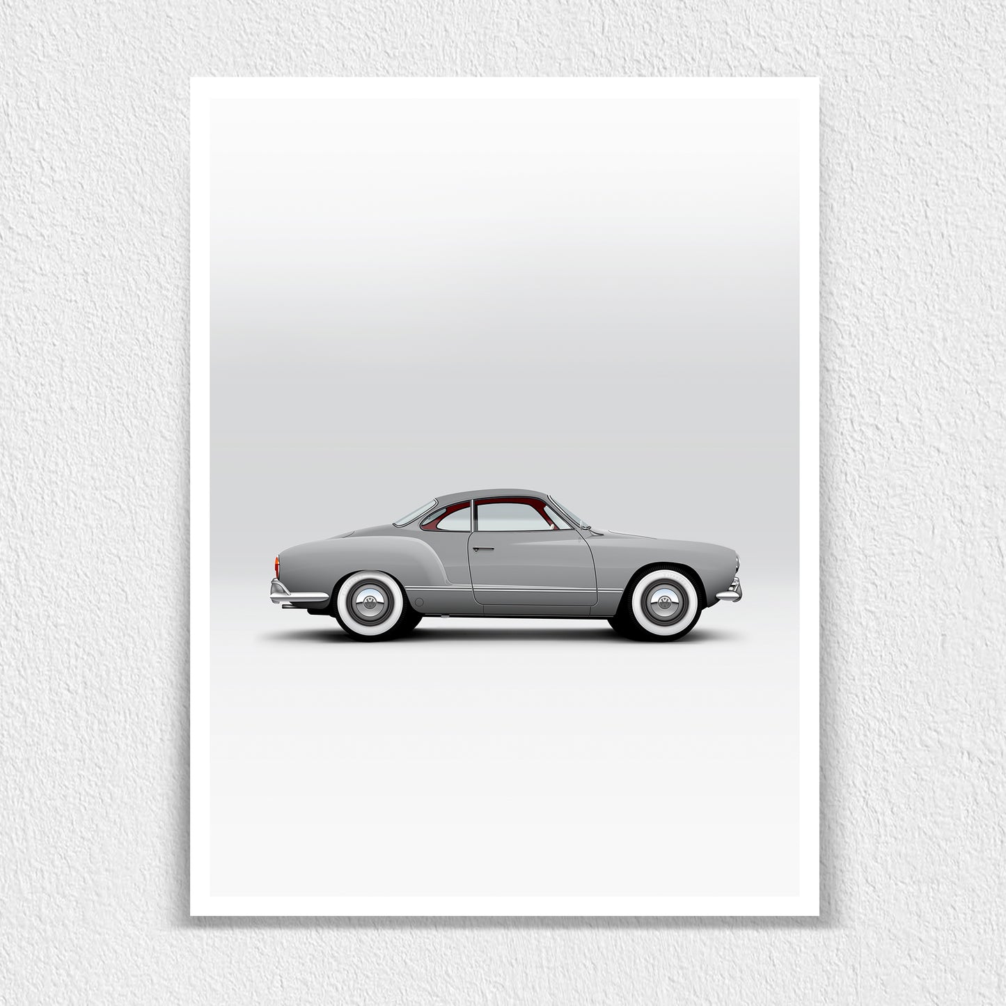 Classic German Rear Engine 2-Door Sports Car Print