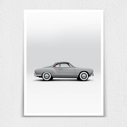 Classic German Rear Engine 2-Door Sports Car Print