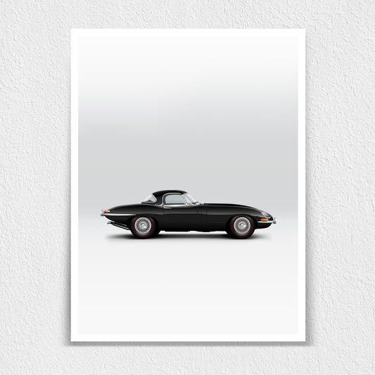 Classic British Sports Car Print