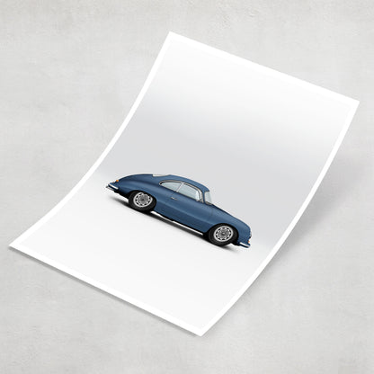 Classic German Sports Car 356 Coupé Print