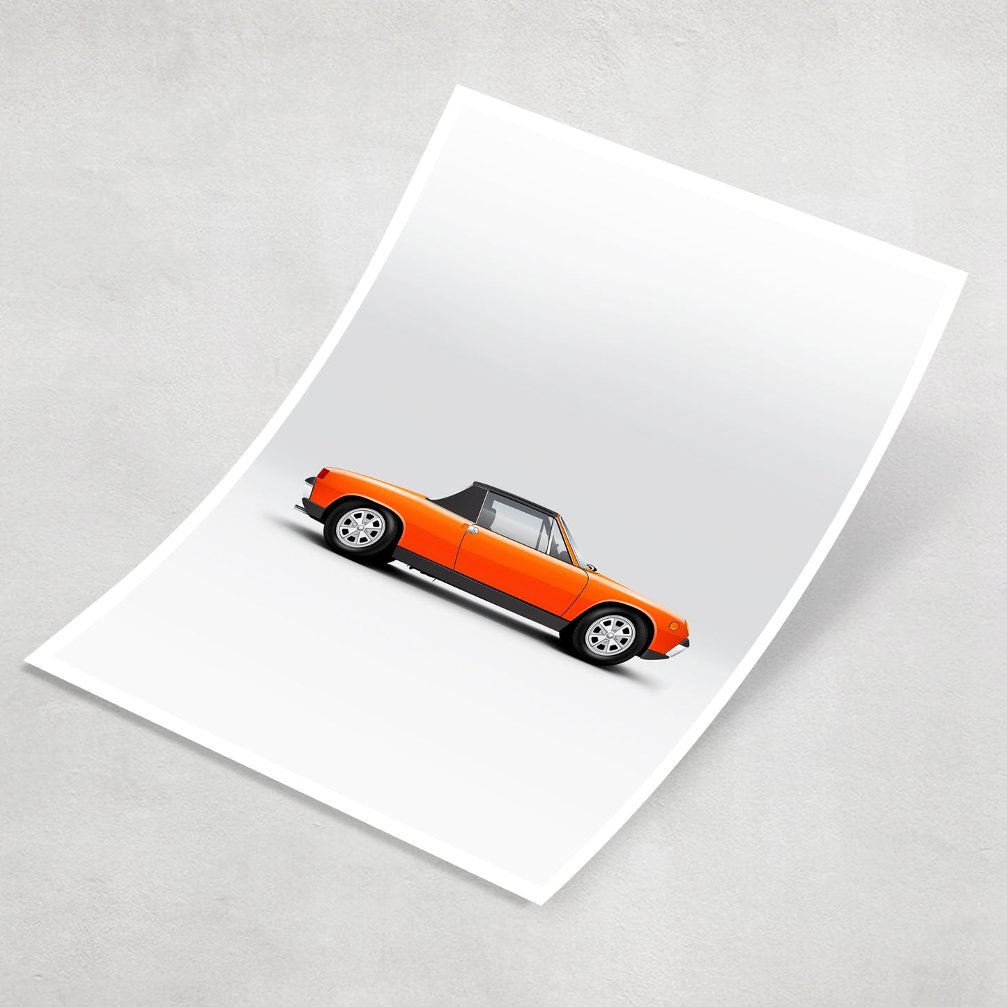 Classic German Mid Engine Sports Car 914 Print
