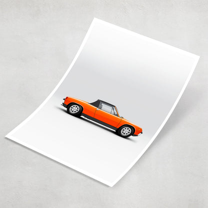 Classic German Mid Engine Sports Car 914 Print