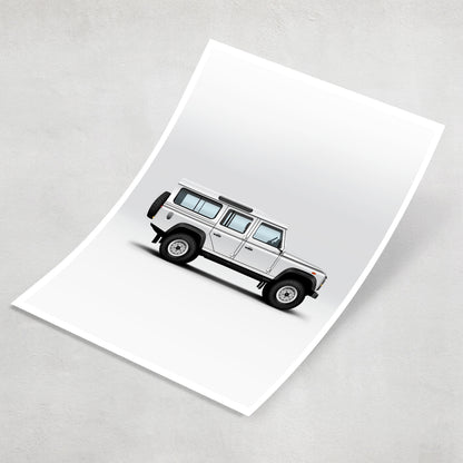 Iconic British Off-Road Vehicle 110 Print