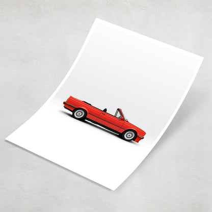 BMW E30 Cabriolet Print