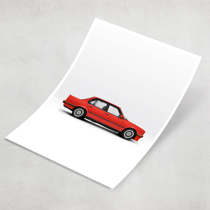 BMW E30 4 Door Print