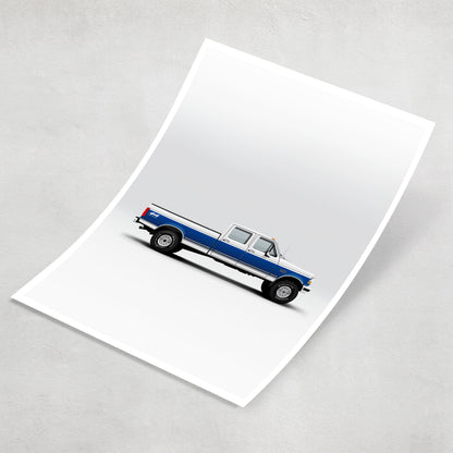 F350 Pickup Truck Print