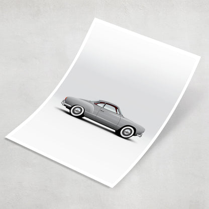 Classic German Rear Engine 2-Door Sports Car Print