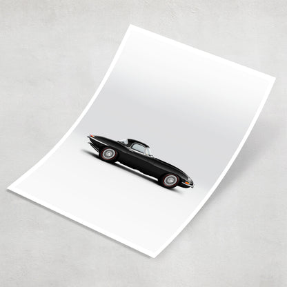 Classic British Sports Car Print