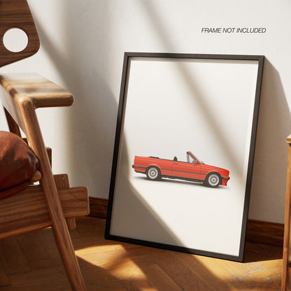 BMW E30 Cabriolet Print