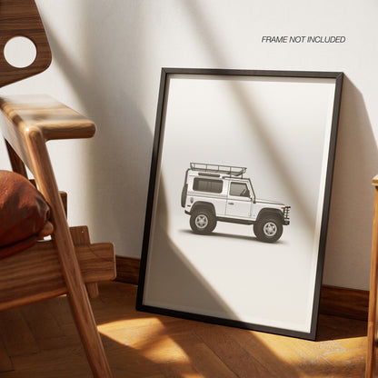 Iconic British Off-Road Vehicle 90 Print