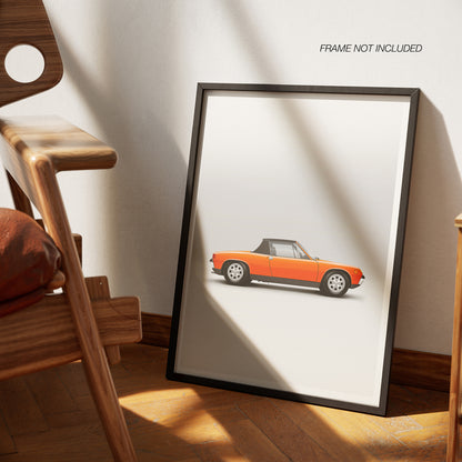Classic German Mid Engine Sports Car 914 Print