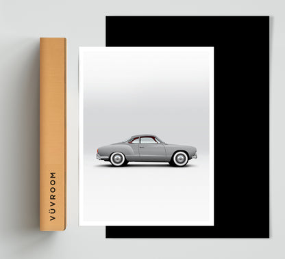 Classic German Rear Engine 2-Door Sports Car Print